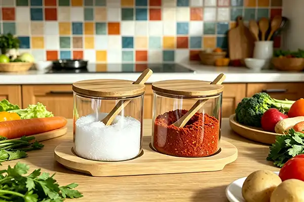 Do glass seasoning jars with bamboo lids keep food fresh?